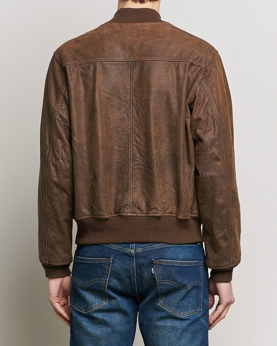 Uomini | Giacche | RRL | Wright Leather Jacket Brown