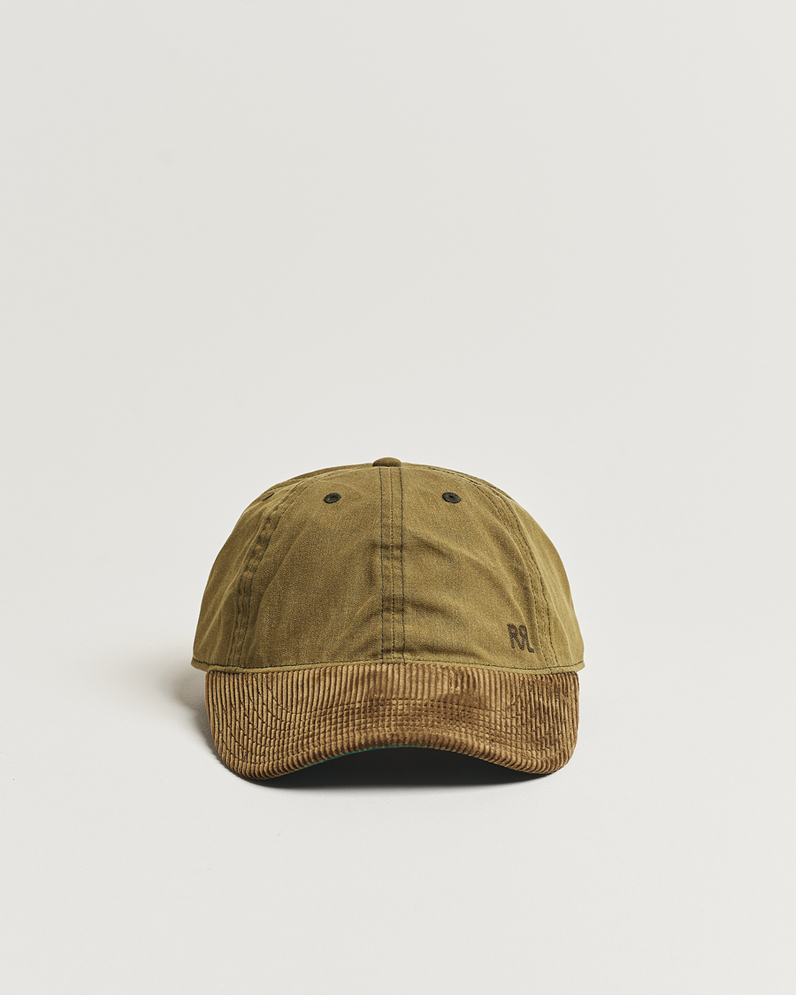 Uomini | RRL Cotton/Corduroy Ball Cap Explorer Olive | RRL | Cotton/Corduroy Ball Cap Explorer Olive