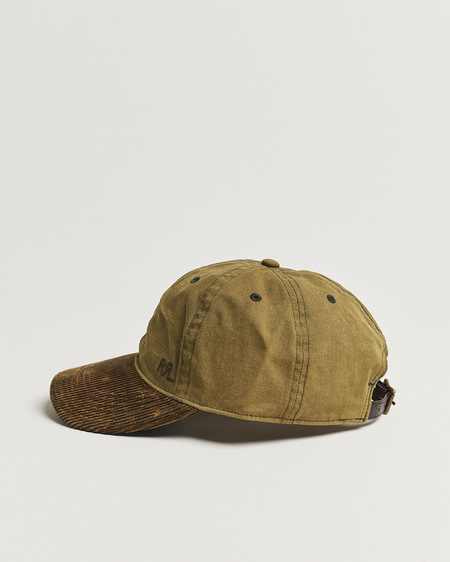 Uomini | RRL Cotton/Corduroy Ball Cap Explorer Olive | RRL | Cotton/Corduroy Ball Cap Explorer Olive