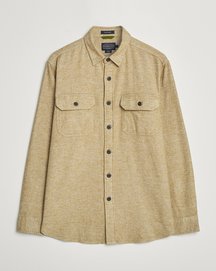 Uomini | Camicie | Pendleton | Burnside Flannel Shirt Olive