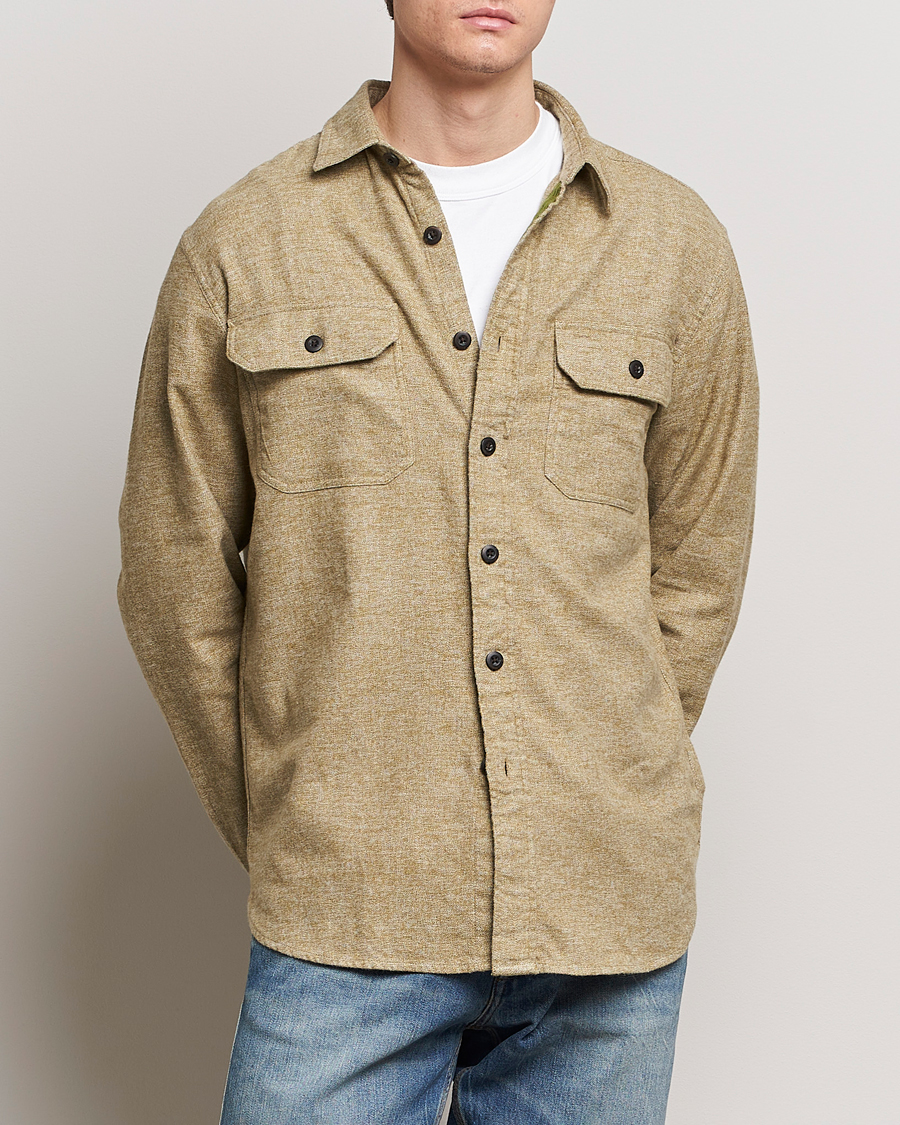 Uomini | Camicie | Pendleton | Burnside Flannel Shirt Olive