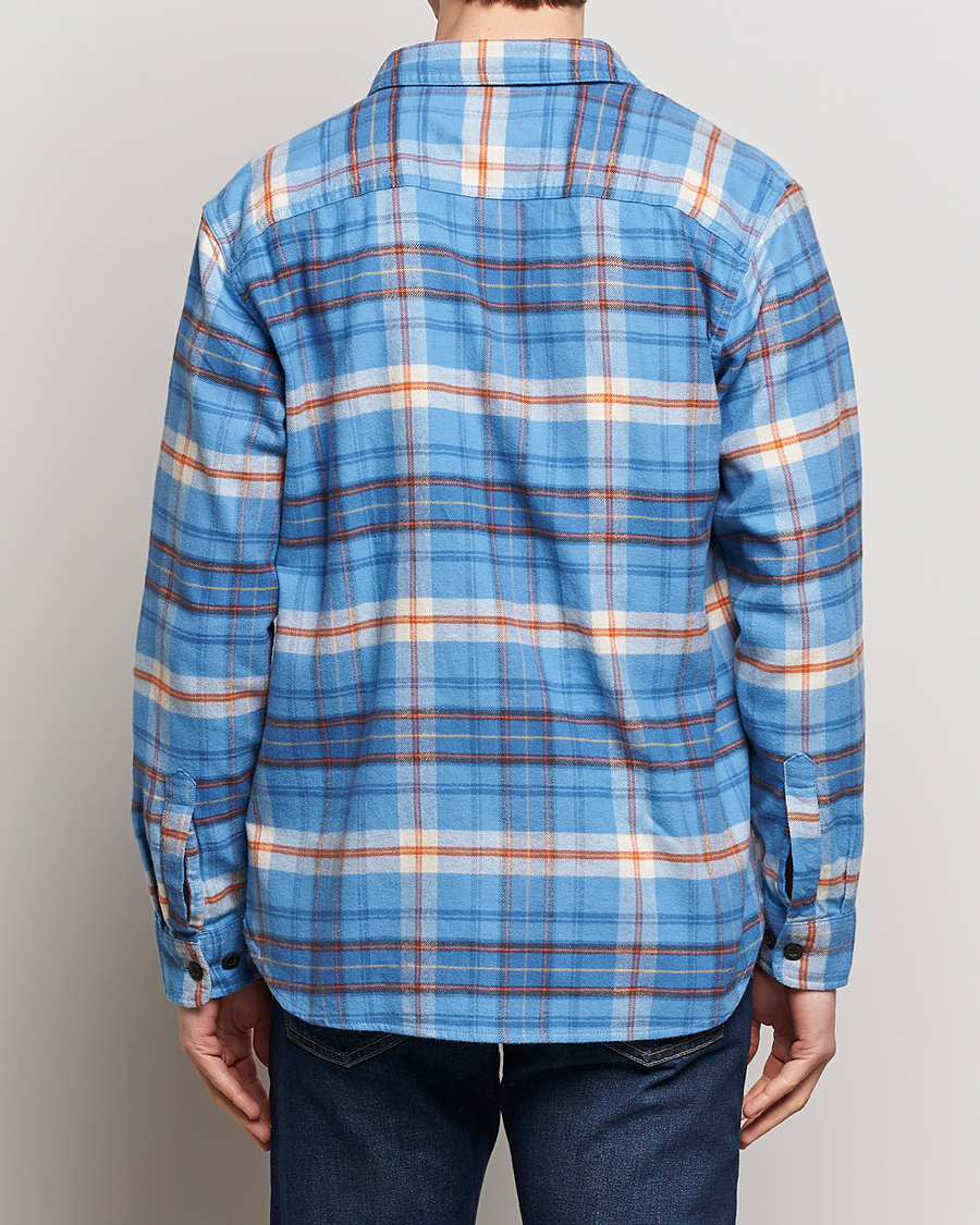 Uomini | Camicie | Pendleton | Burnside Flannel Shirt Blue/Red Plaid