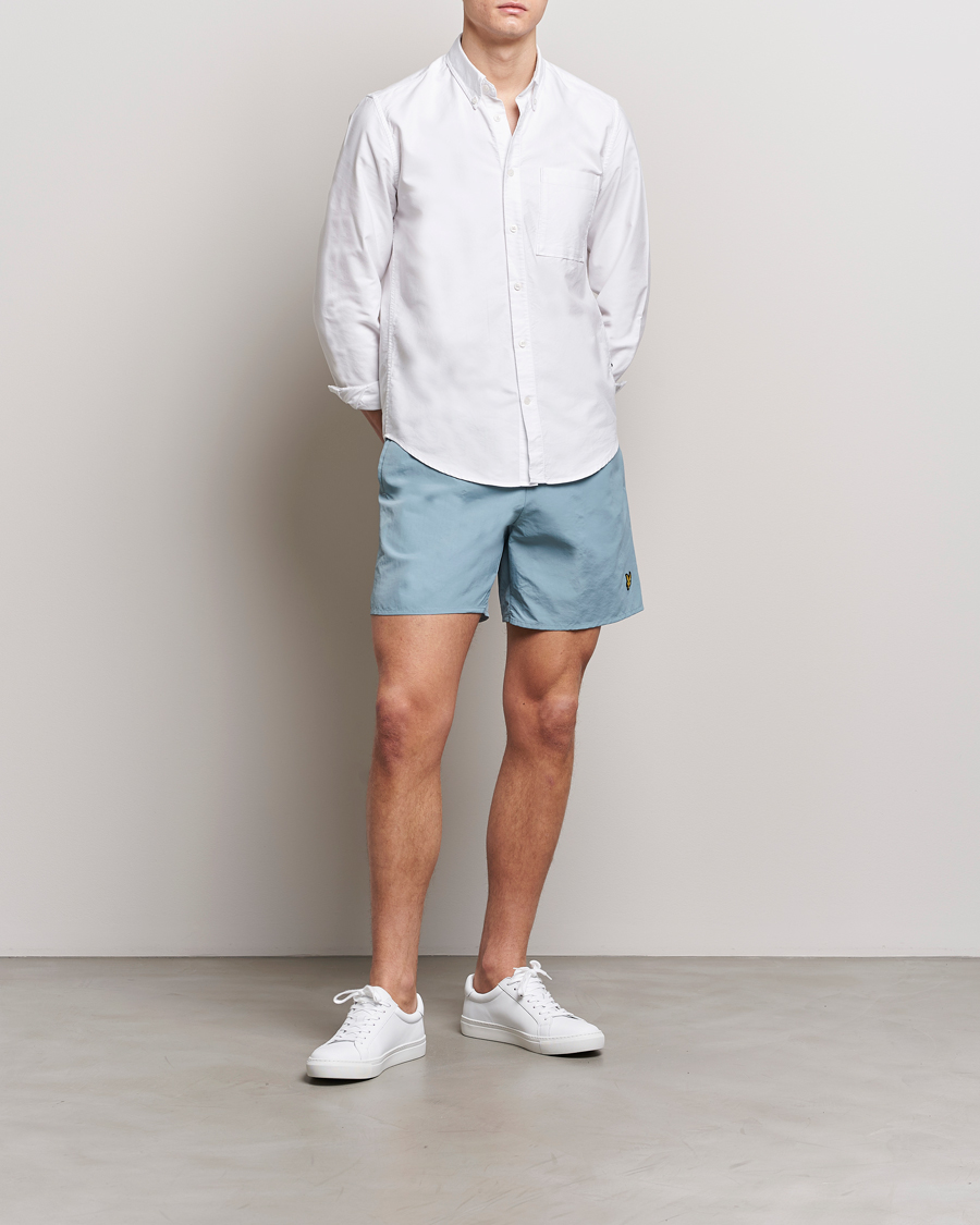 Uomini | Costumi da bagno | Lyle & Scott | Plain Swimshorts Slate Blue