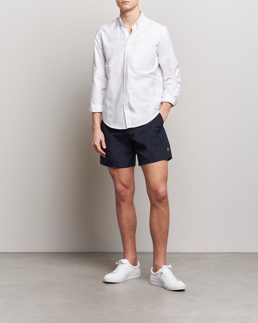Uomini | Costumi da bagno | Lyle & Scott | Plain Swimshorts Dark Navy