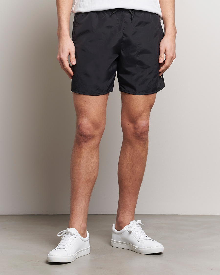 Uomini | Costumi da bagno | Lyle & Scott | Plain Swimshorts Jet Black
