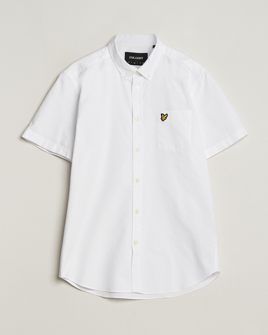 Uomini | Camicie | Lyle & Scott | Lightweight Oxford Short Sleeve Shirt White