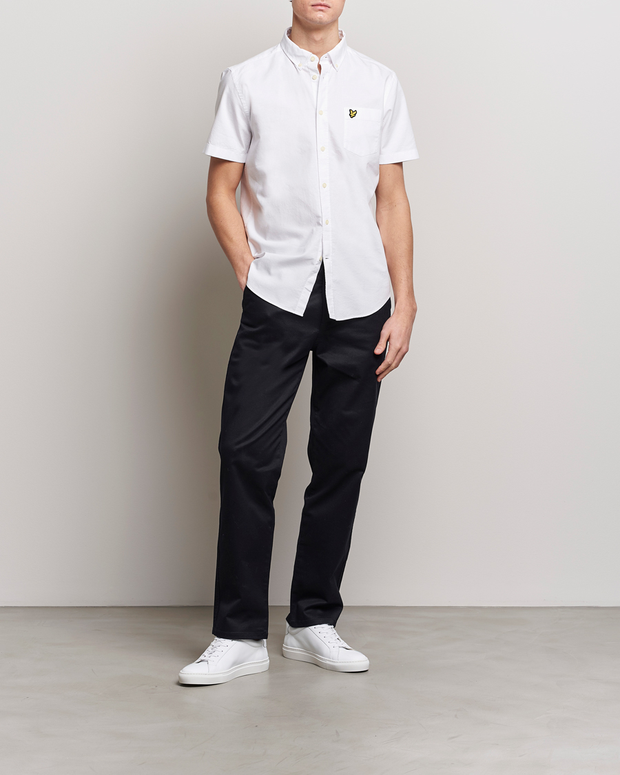 Uomini | Camicie | Lyle & Scott | Lightweight Oxford Short Sleeve Shirt White