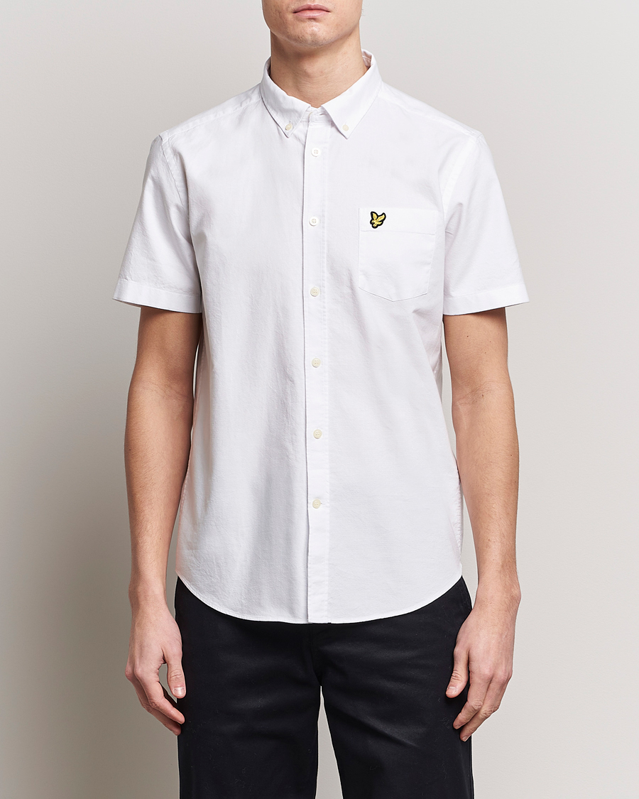 Uomini | Camicie | Lyle & Scott | Lightweight Oxford Short Sleeve Shirt White