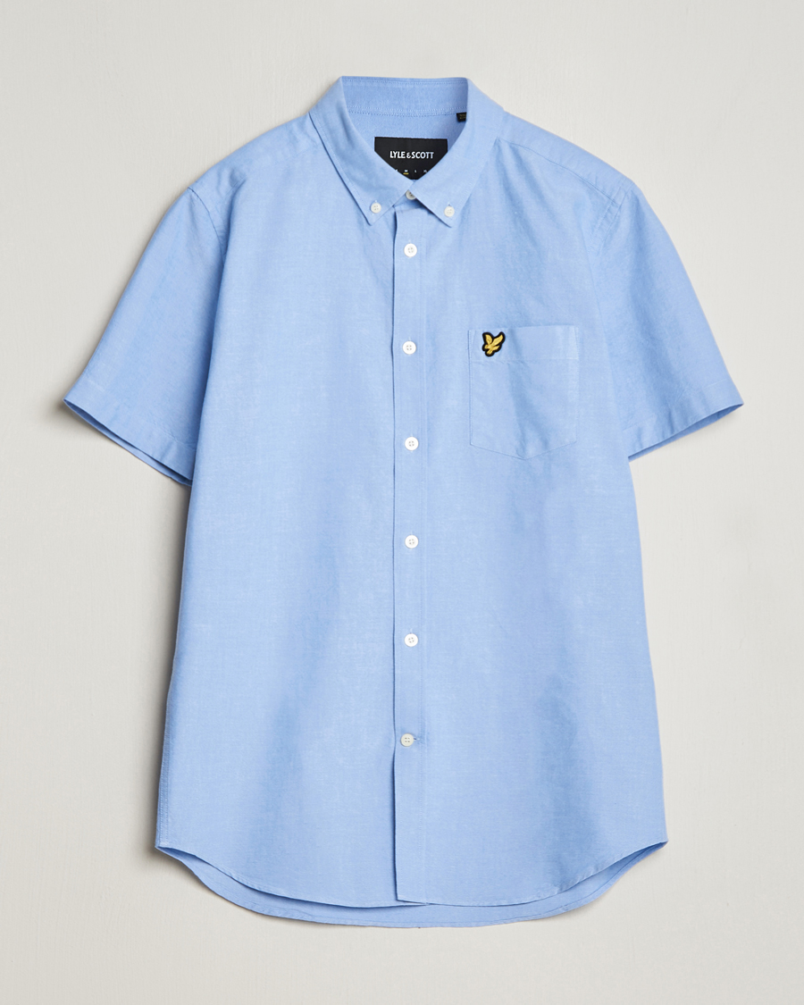 Uomini | Camicie | Lyle & Scott | Lightweight Oxford Short Sleeve Shirt Riviera