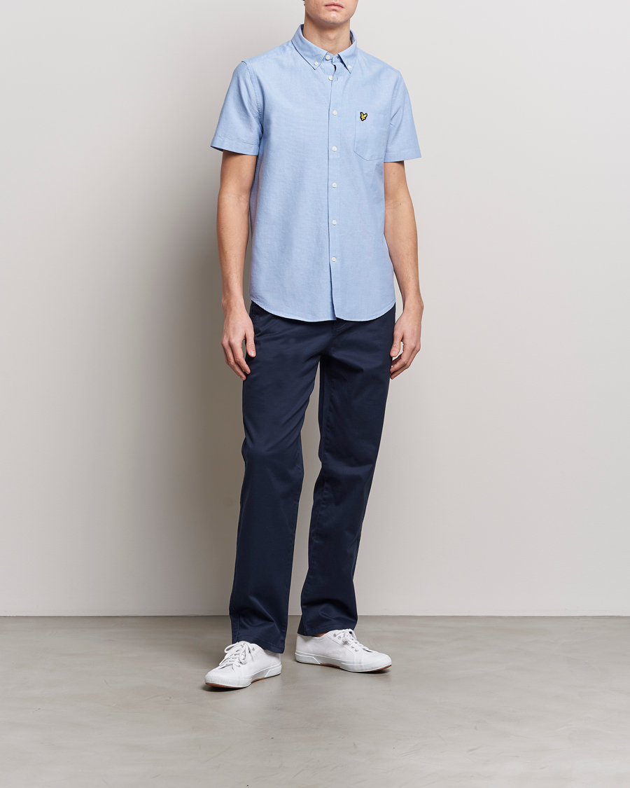 Uomini | Camicie | Lyle & Scott | Lightweight Oxford Short Sleeve Shirt Riviera