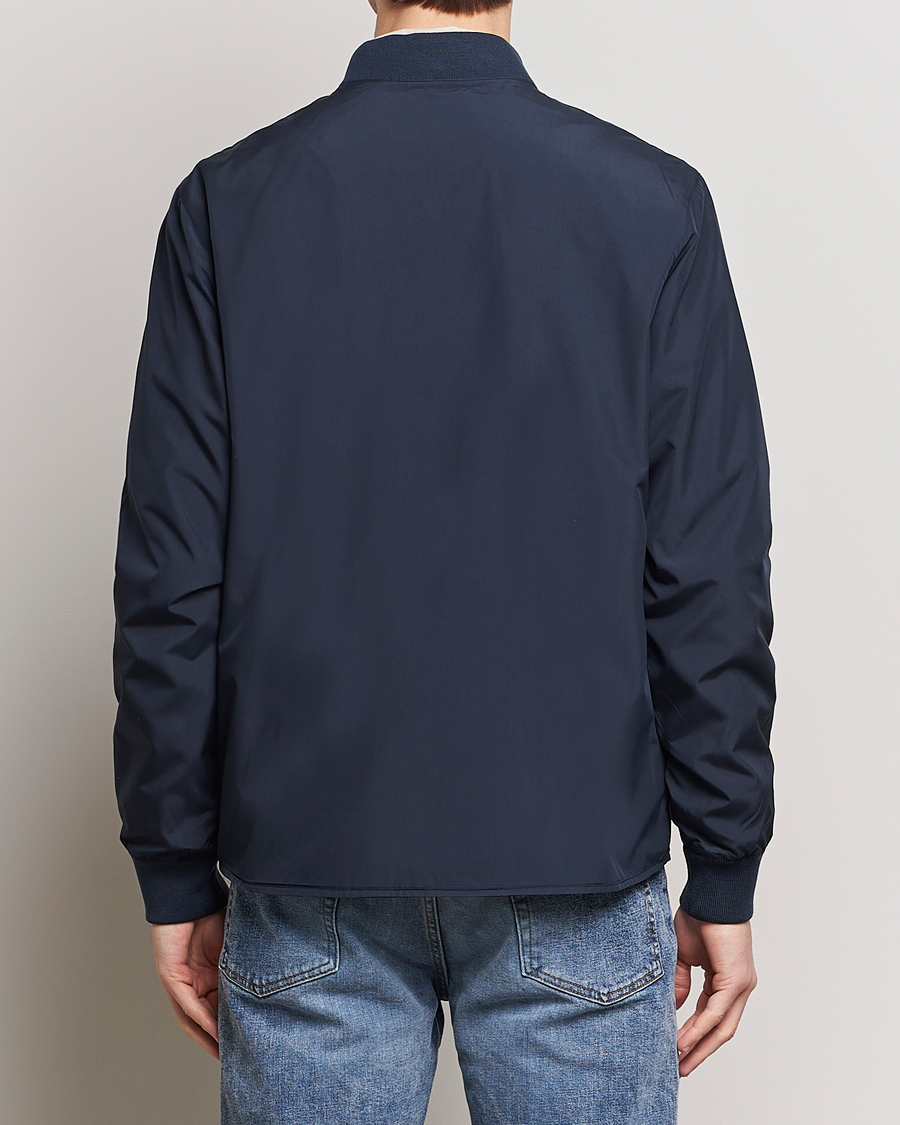 Uomini | Giacche | Lyle & Scott | Nylon Bomber Jacket Dark Navy
