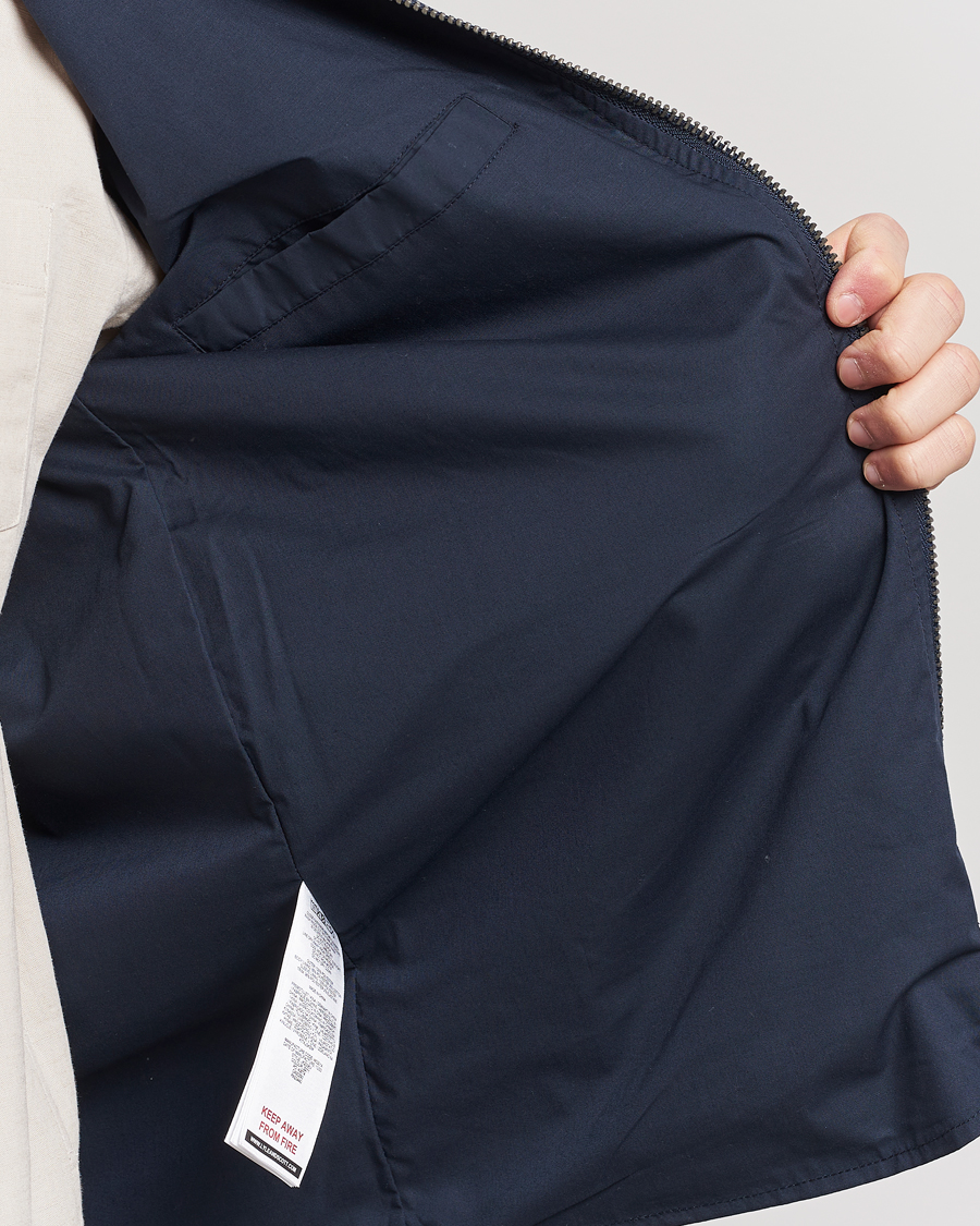 Uomini | Giacche | Lyle & Scott | Nylon Bomber Jacket Dark Navy