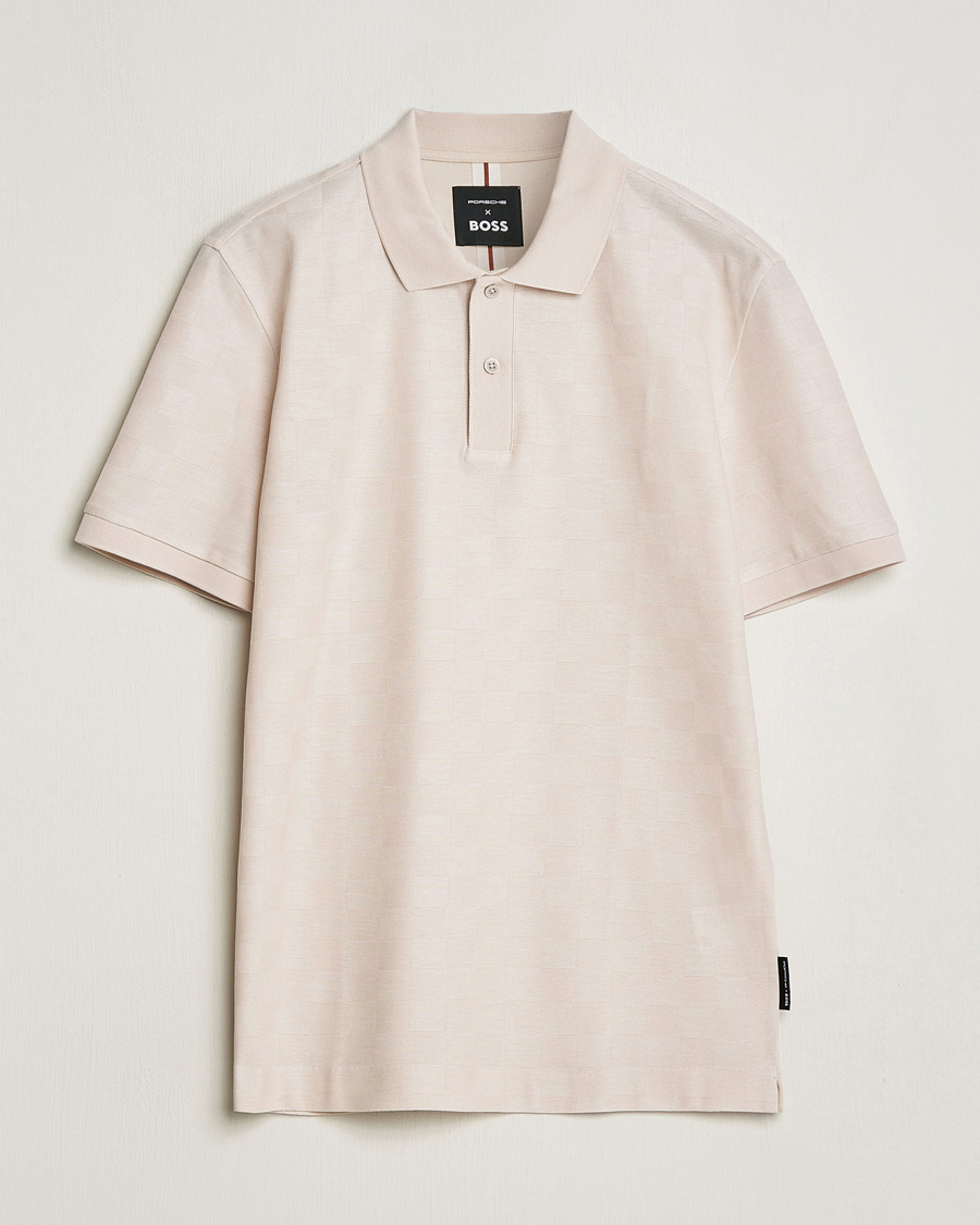 Uomini | Polo | BOSS BLACK | Porsche Parlay Jersey Piké Open White
