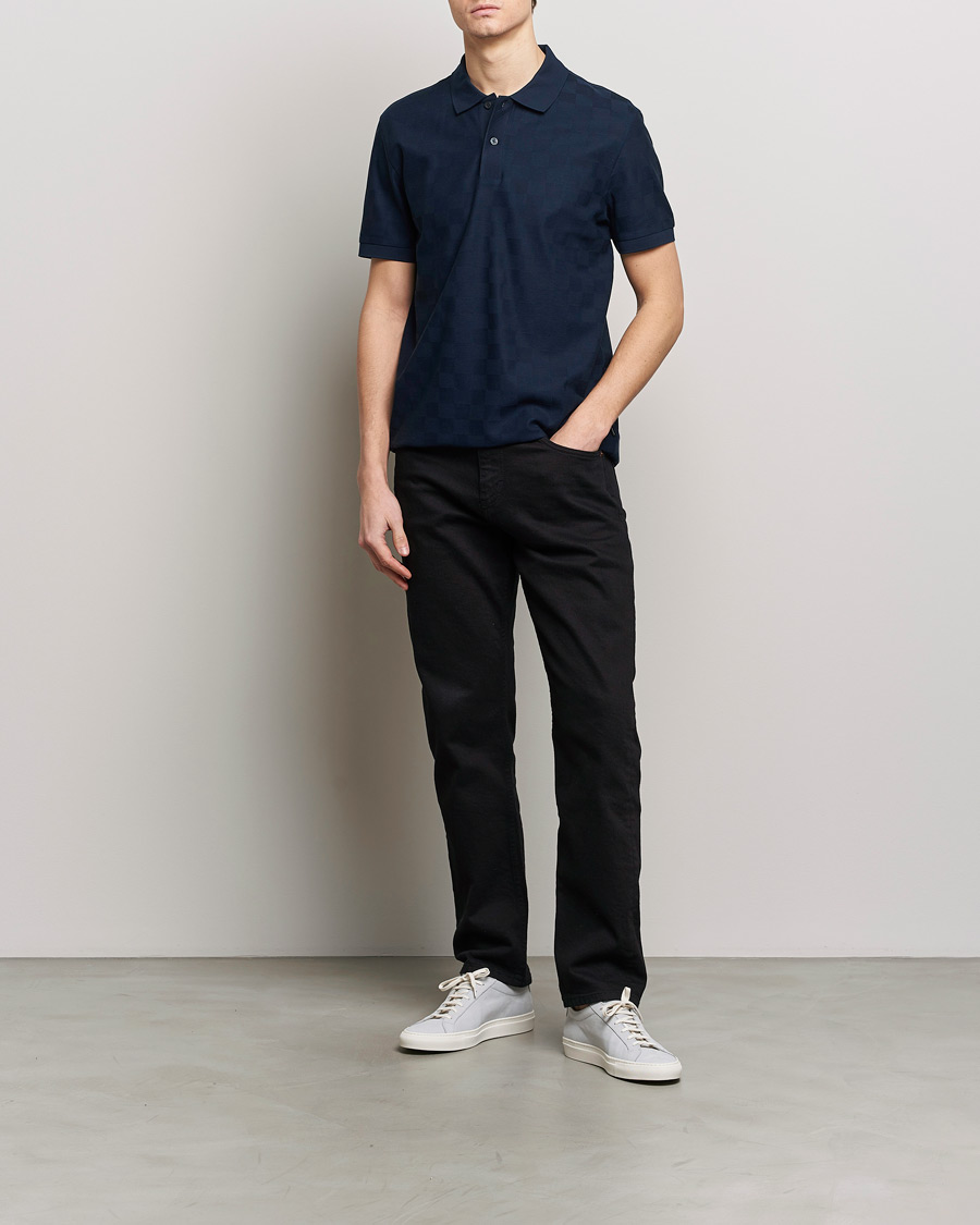 Uomini | Polo | BOSS BLACK | Porsche Parlay Jersey Piké Dark Blue