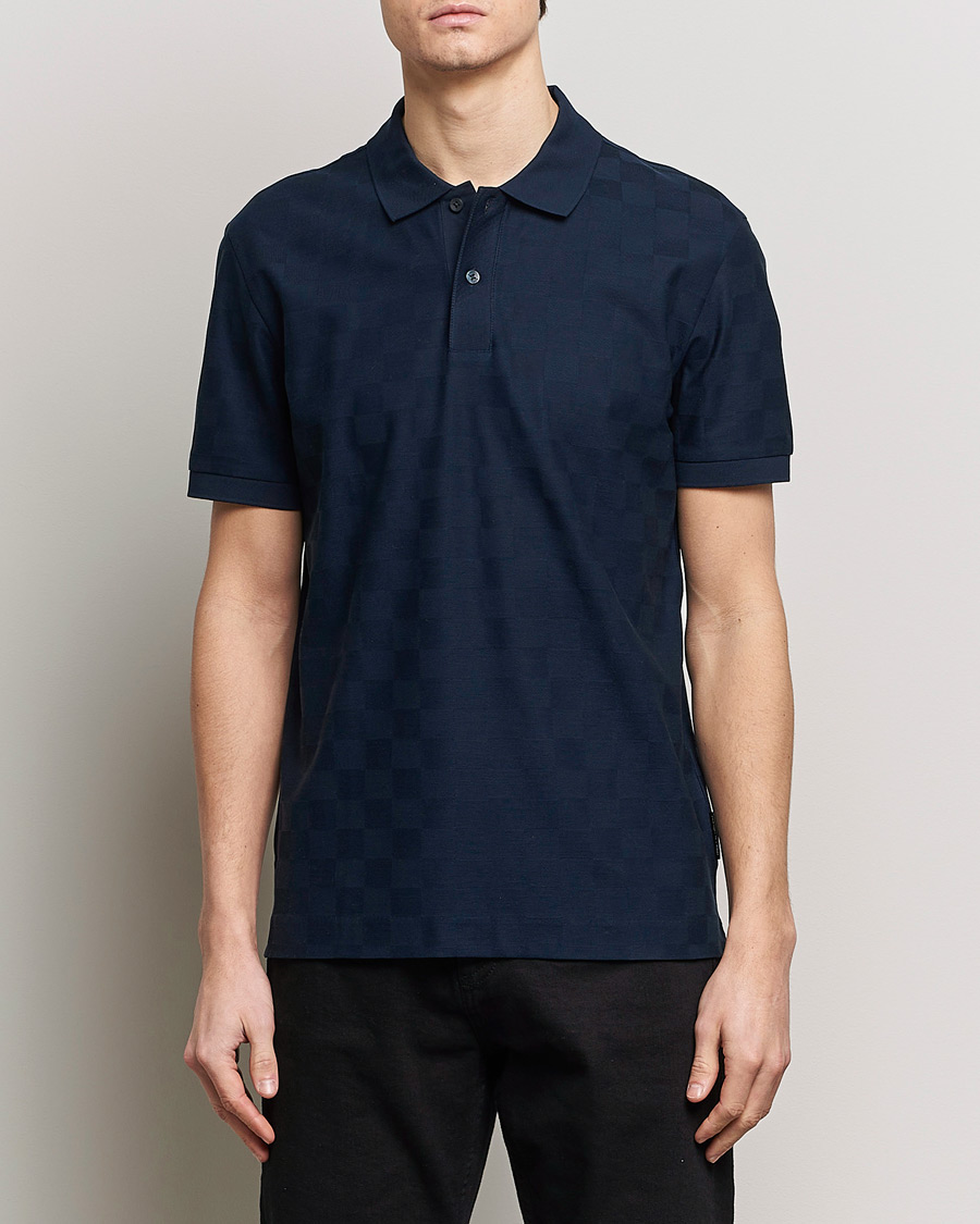 Uomini | Polo | BOSS BLACK | Porsche Parlay Jersey Piké Dark Blue