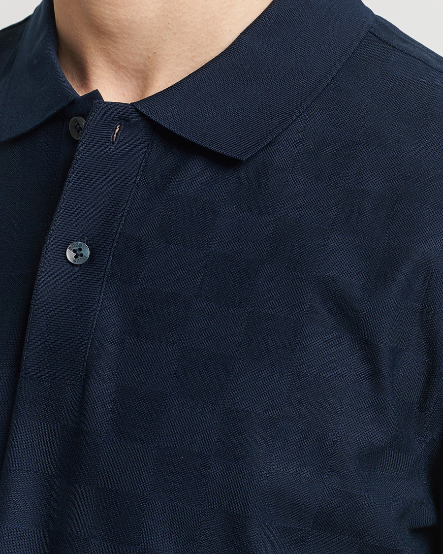 Uomini | Polo | BOSS BLACK | Porsche Parlay Jersey Piké Dark Blue
