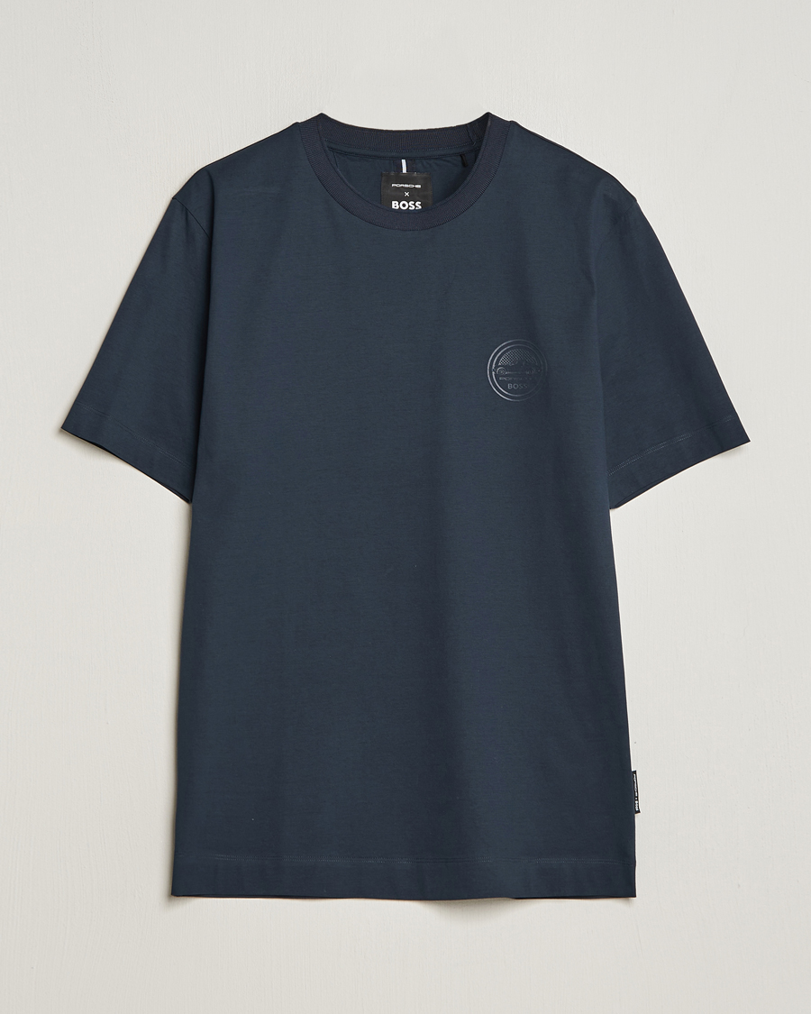 Uomini | T-shirt | BOSS BLACK | Porsche Thompson T-Shirt Dark Blue