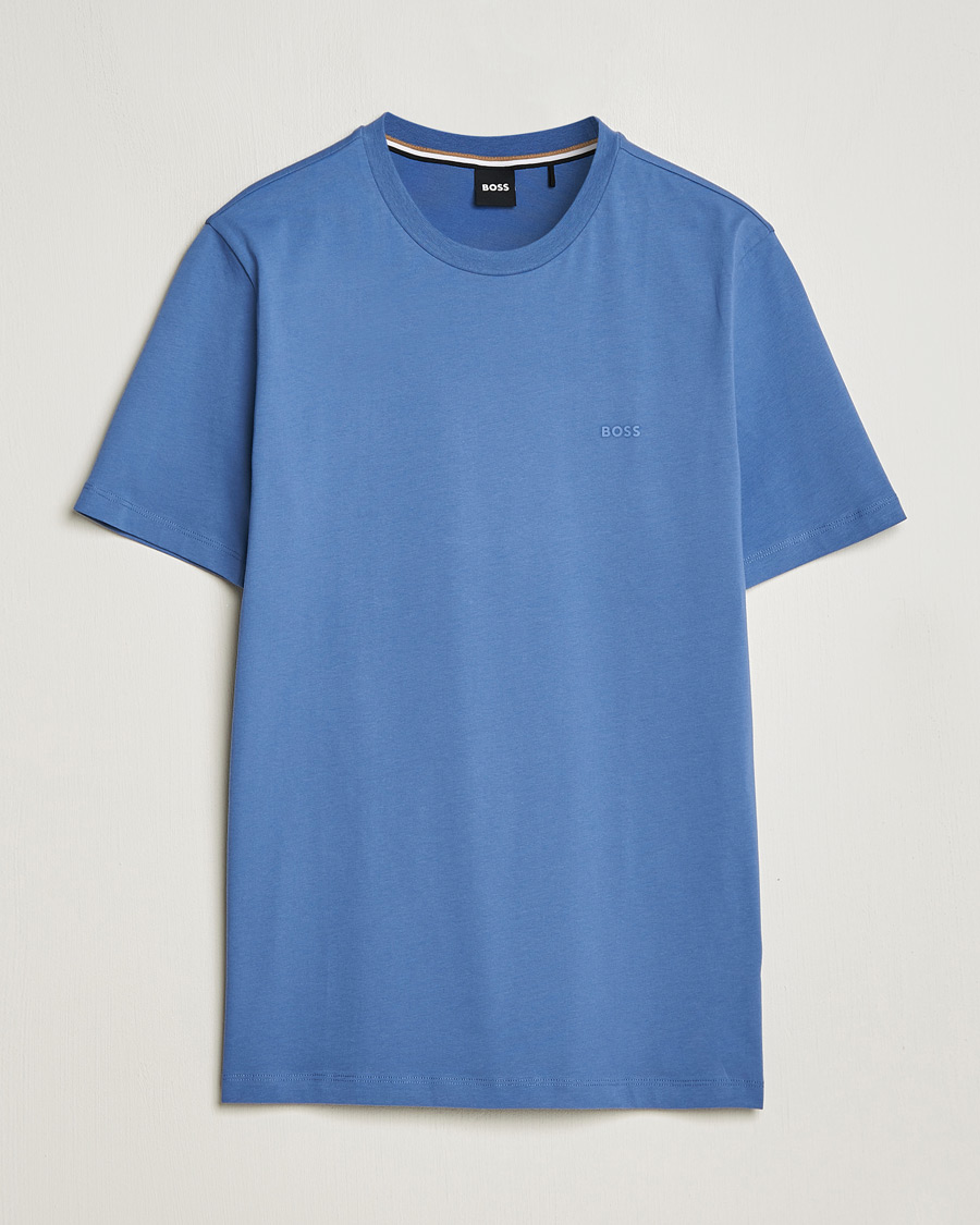 Uomini | T-shirt | BOSS BLACK | Thompson Crew Neck T-Shirt Open Blue