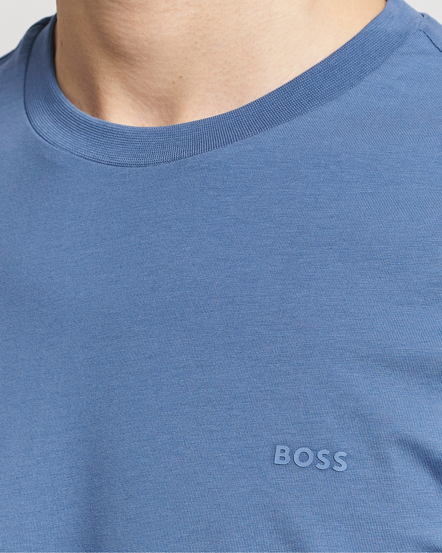 Uomini | T-shirt | BOSS BLACK | Thompson Crew Neck T-Shirt Open Blue