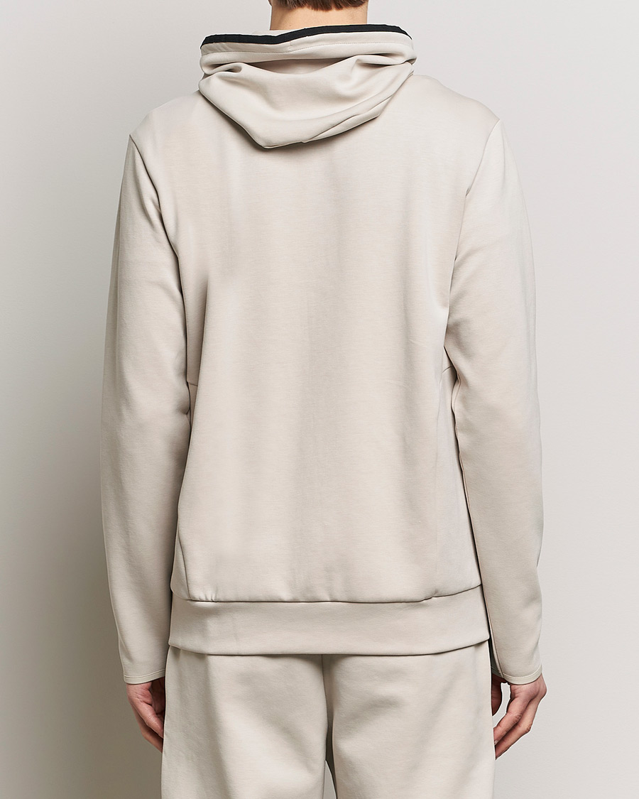 Uomini | Maglieria | BOSS GREEN | Saggy Full-Zip Hoodie Light Beige