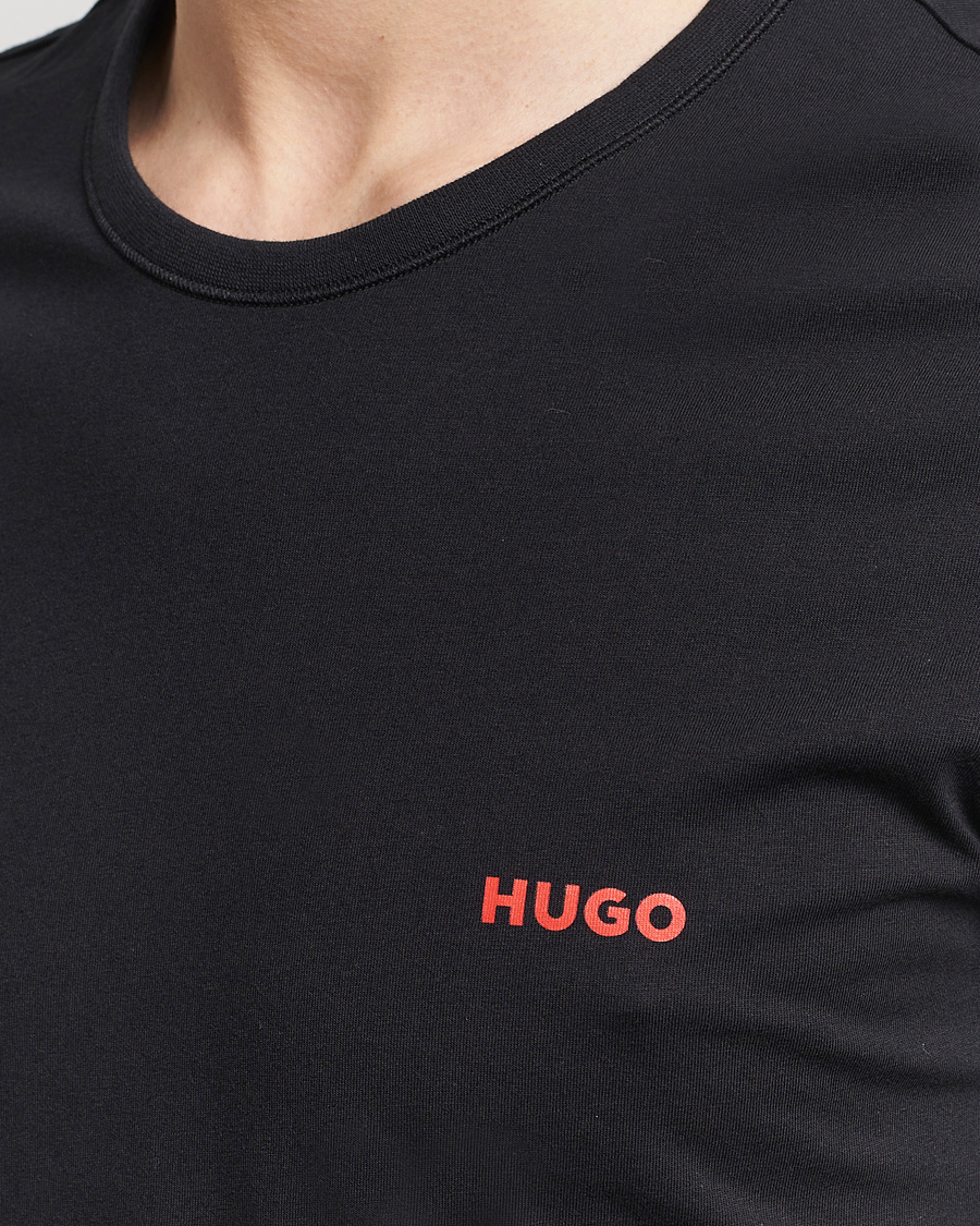 Uomini | T-shirt | HUGO | 3-Pack Logo Crew Neck T-Shirt Black/Red/White