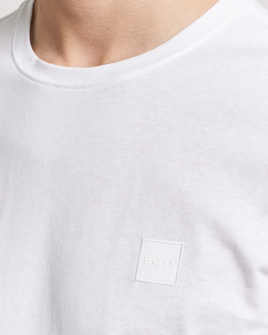 Uomini | T-shirt | BOSS ORANGE | Tales Logo Crew Neck T-Shirt White