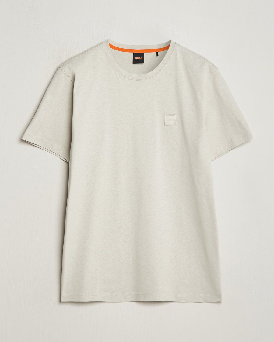 Uomini | T-shirt | BOSS ORANGE | Tales Logo Crew Neck T-Shirt Light Beige
