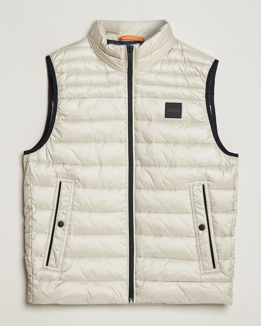 Uomini | Giacche | BOSS ORANGE | Odeno1 Down Vest Light Beige