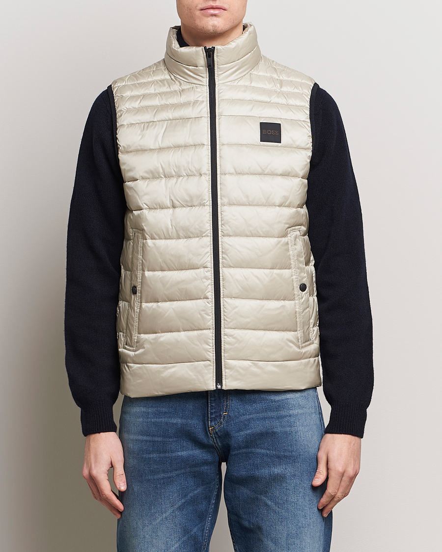 Uomini | Giacche | BOSS ORANGE | Odeno1 Down Vest Light Beige