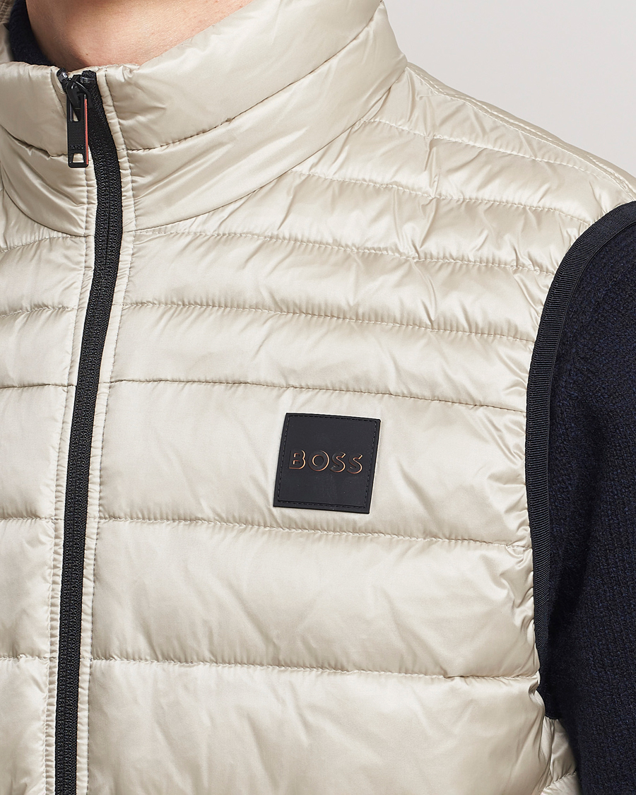 Uomini | Giacche | BOSS ORANGE | Odeno1 Down Vest Light Beige