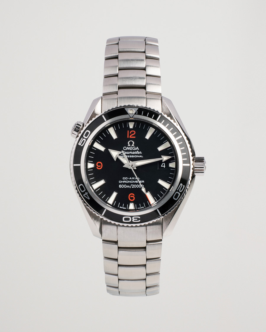 Uomini | Omega Pre-Owned Seamaster Planet Ocean 2201.51.00 Steel Black Silver | Omega Pre-Owned | Seamaster Planet Ocean 2201.51.00 Steel Black Silver