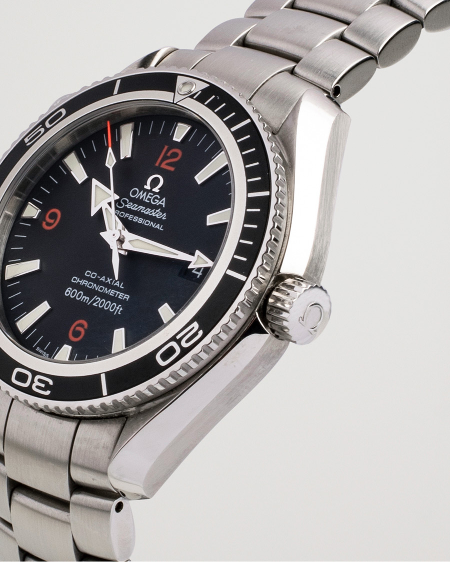 Uomini | Omega Pre-Owned Seamaster Planet Ocean 2201.51.00 Steel Black Silver | Omega Pre-Owned | Seamaster Planet Ocean 2201.51.00 Steel Black Silver