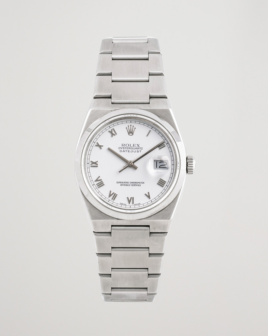 Uomini | Rolex Pre-Owned Oysterquartz 17000 Silver | Rolex Pre-Owned | Oysterquartz 17000 Silver