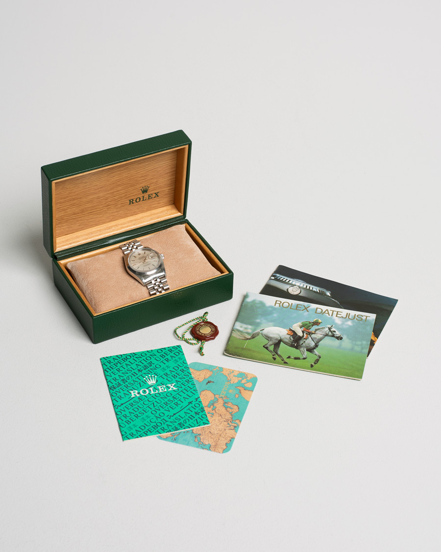 Uomini | Rolex Pre-Owned Datejust 16200 Oystert Perpetual Steel Silver | Rolex Pre-Owned | Datejust 16200 Oystert Perpetual Steel Silver