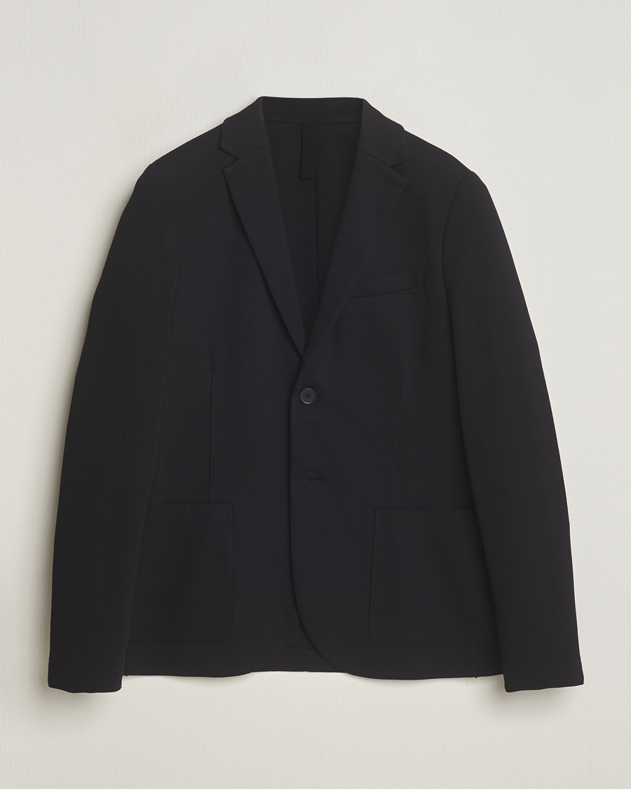 Uomini | Blazers | Harris Wharf London | Loro Piana Cavalry Twill Blazer Black
