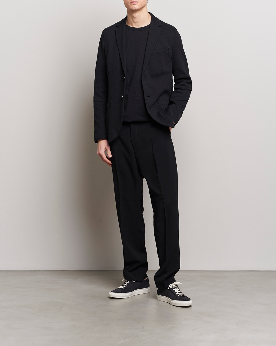 Uomini | Blazers | Harris Wharf London | Loro Piana Cavalry Twill Blazer Black
