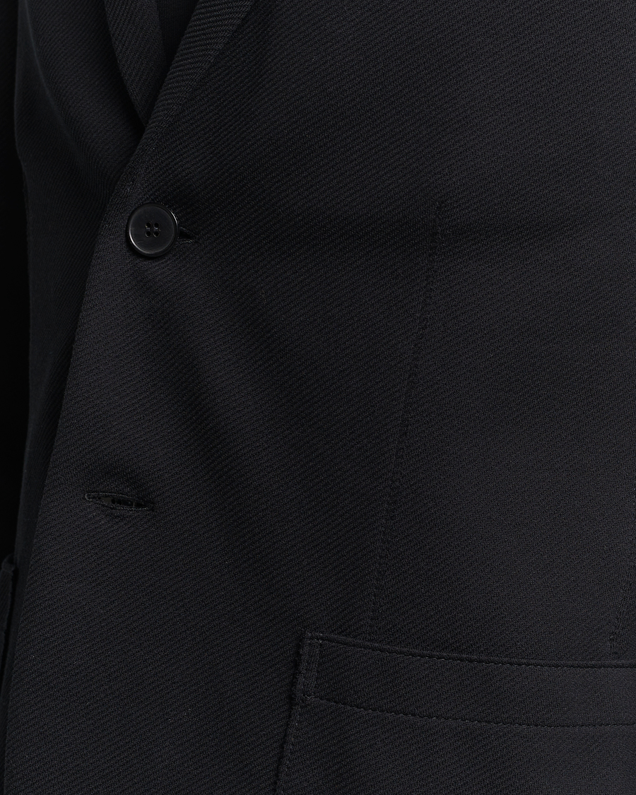 Uomini | Blazers | Harris Wharf London | Loro Piana Cavalry Twill Blazer Black