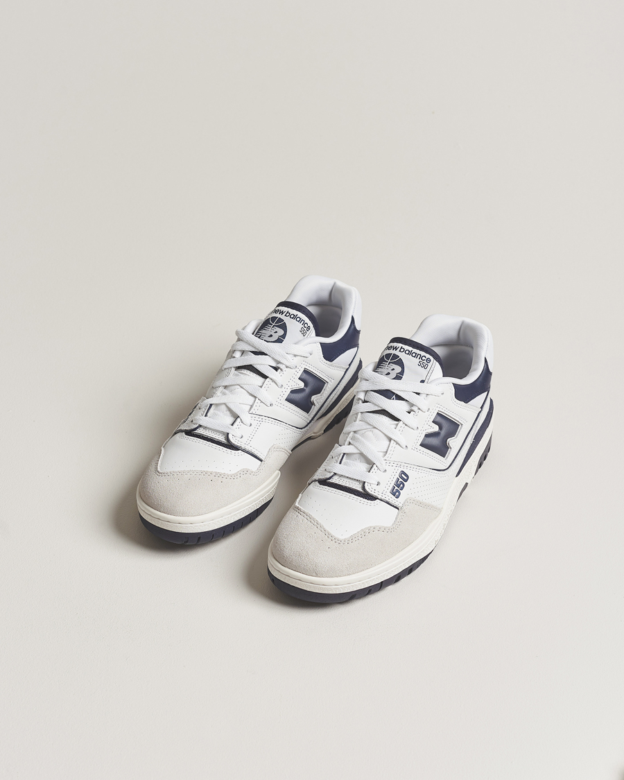 Uomini | New Balance 550 Sneakers White/Navy | New Balance | 550 Sneakers White/Navy