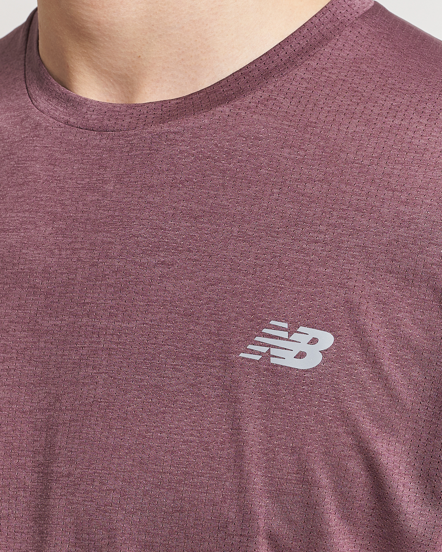 Uomini | T-shirt | New Balance Running | Athletics Run T-Shirt Licorice Heather