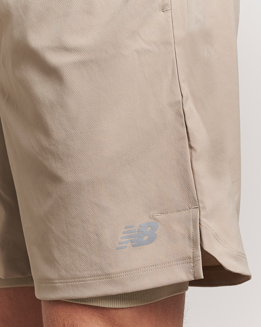 Uomini | Pantaloncini | New Balance Running | Seamless Shorts 7 Lined Stoneware