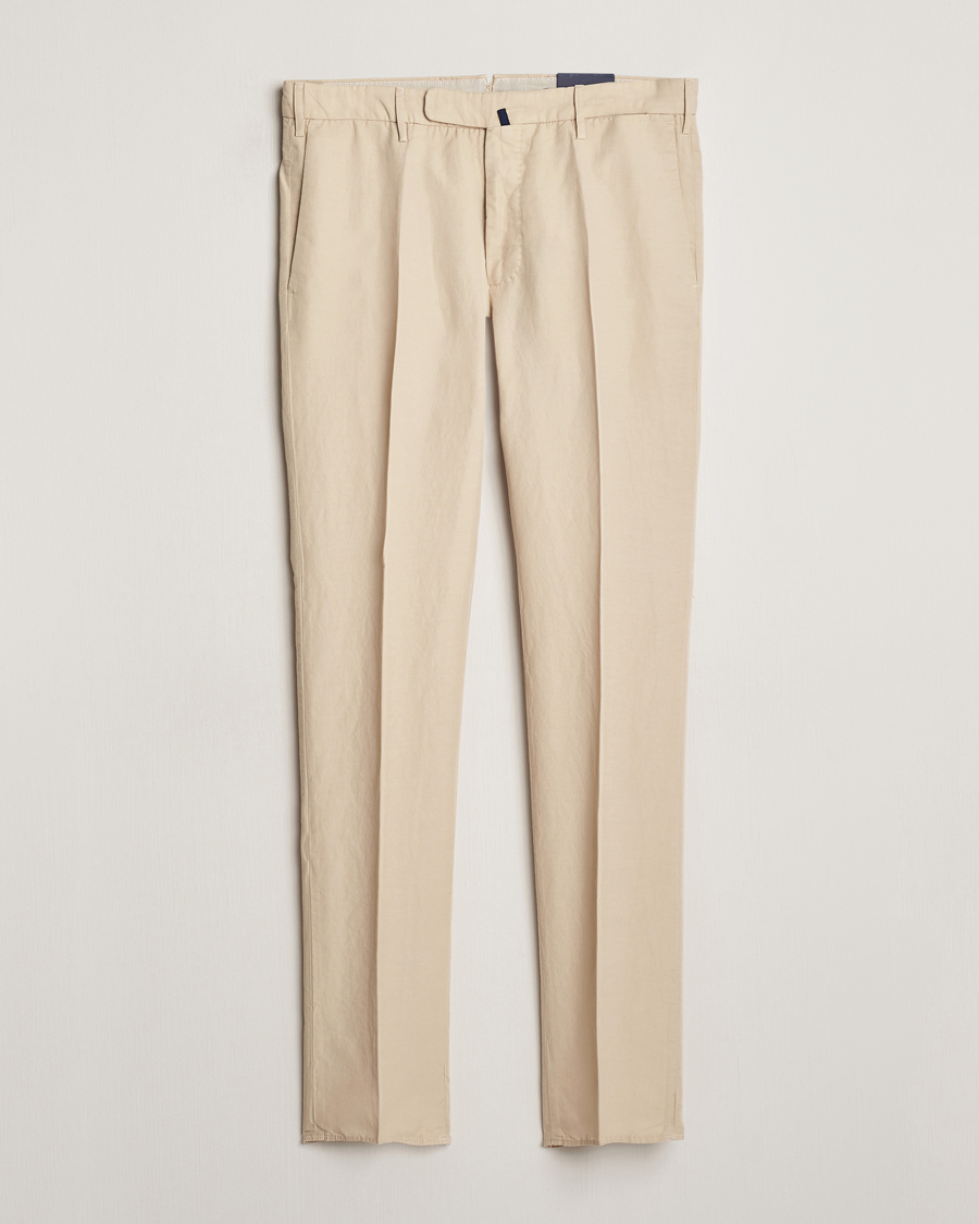 Uomini | Pantaloni | Incotex | Slim Fit Chinolino Trousers Light Beige