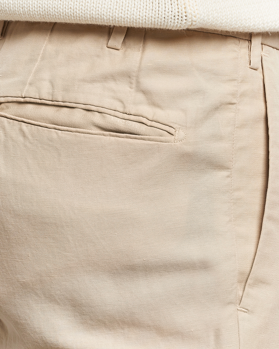 Uomini | Pantaloni | Incotex | Slim Fit Chinolino Trousers Light Beige