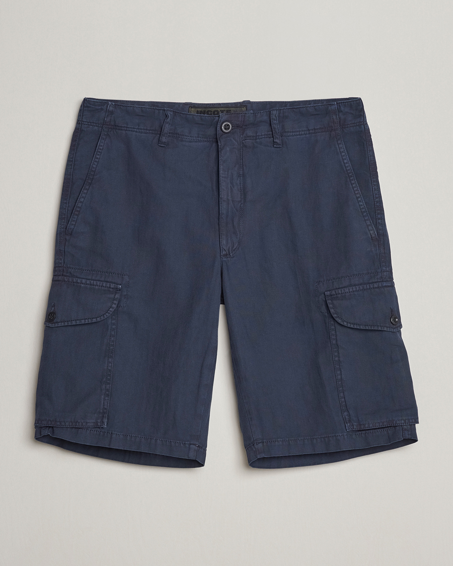 Uomini | Pantaloncini | Incotex | Cotton Cargo Shorts Navy