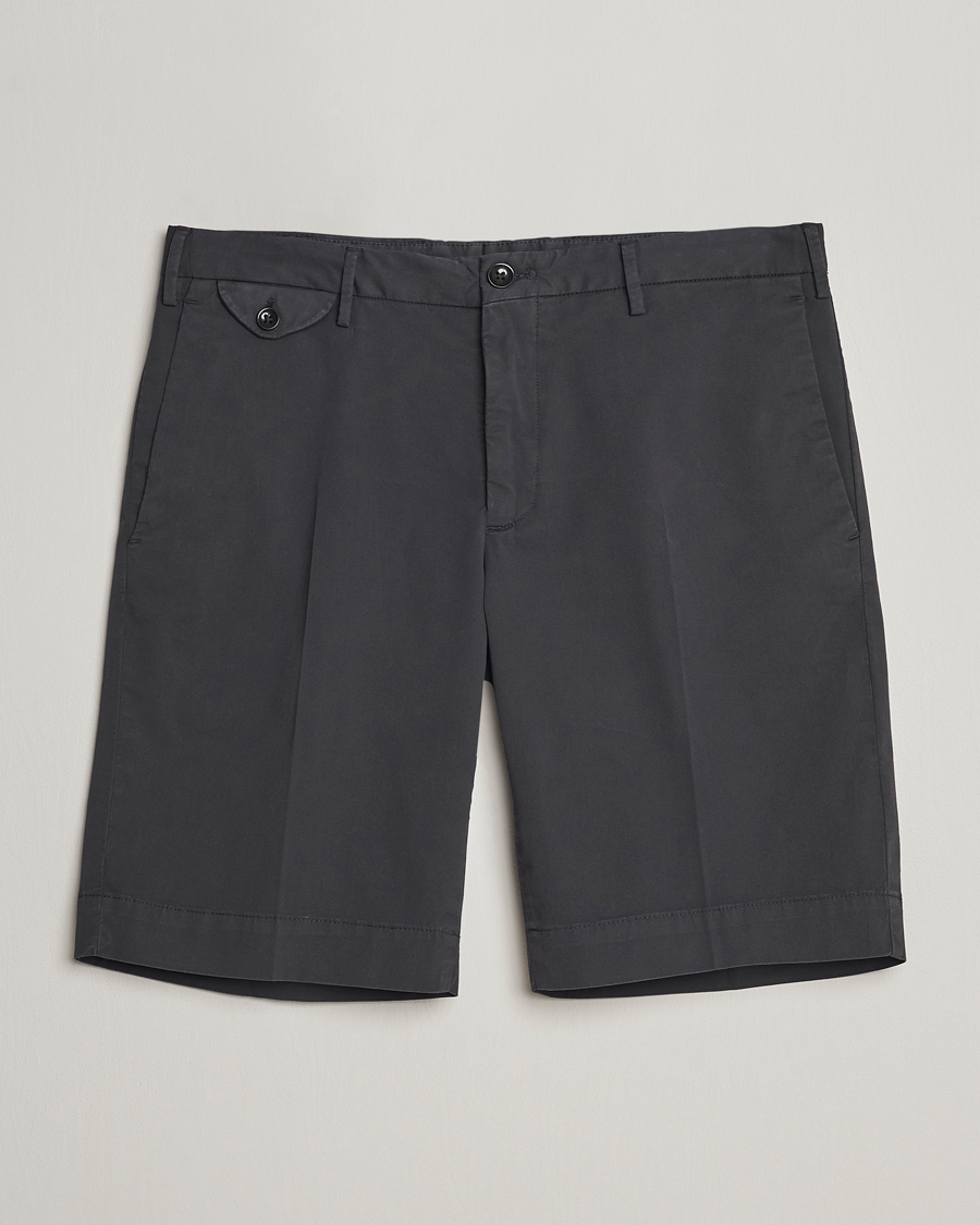 Uomini | Pantaloncini | Incotex | Cotton Comfort Shorts Black