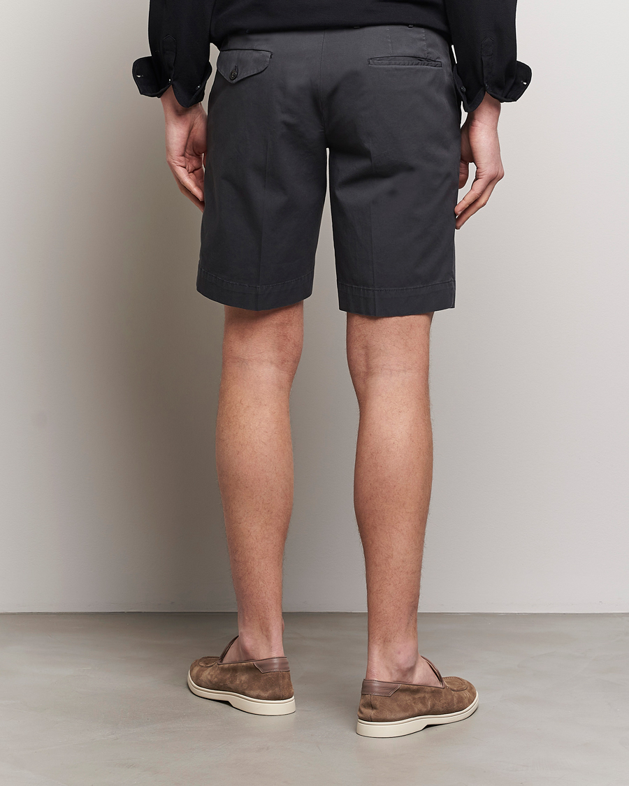 Uomini | Pantaloncini | Incotex | Cotton Comfort Shorts Black