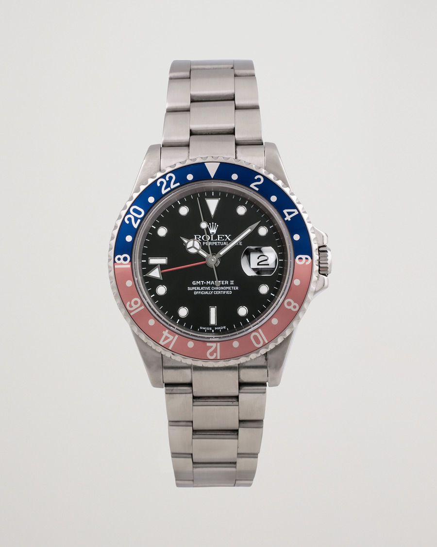 Uomini | Rolex Pre-Owned GMT-Master II 16710 Silver | Rolex Pre-Owned | GMT-Master II 16710 Silver