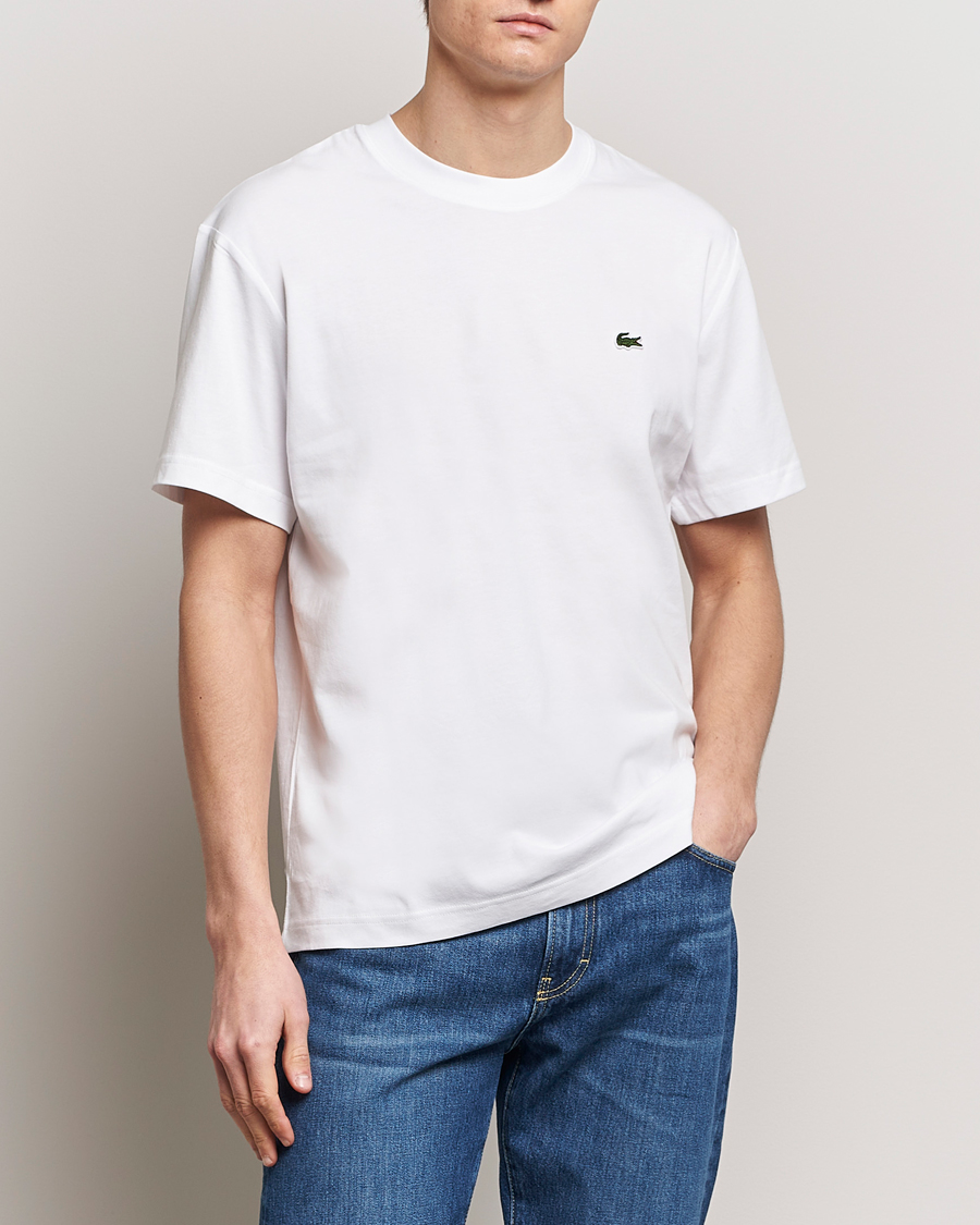 Uomini | T-shirt | Lacoste | Crew Neck T-Shirt White