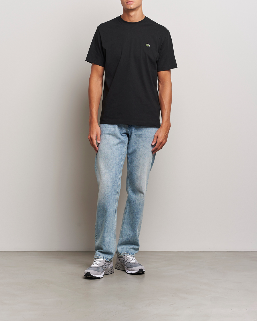 Uomini | T-shirt | Lacoste | Crew Neck T-Shirt Black
