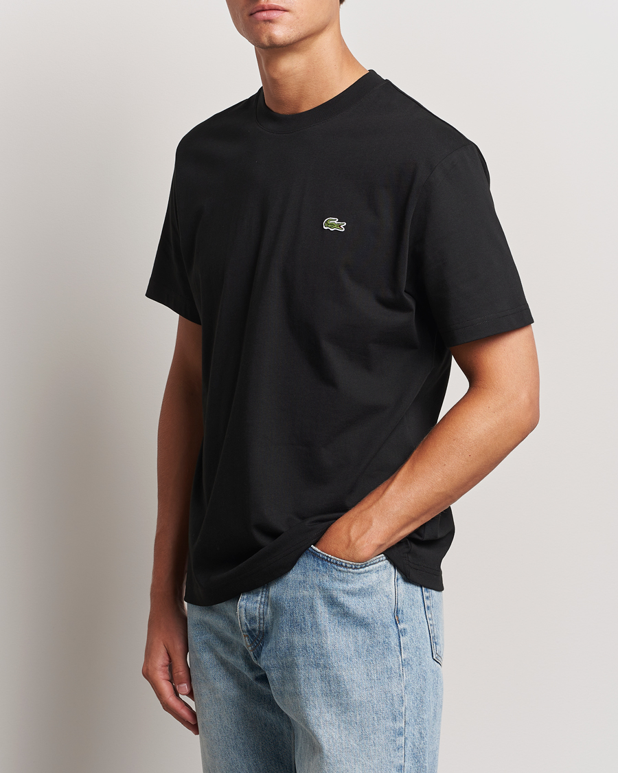 Uomini | T-shirt | Lacoste | Crew Neck T-Shirt Black