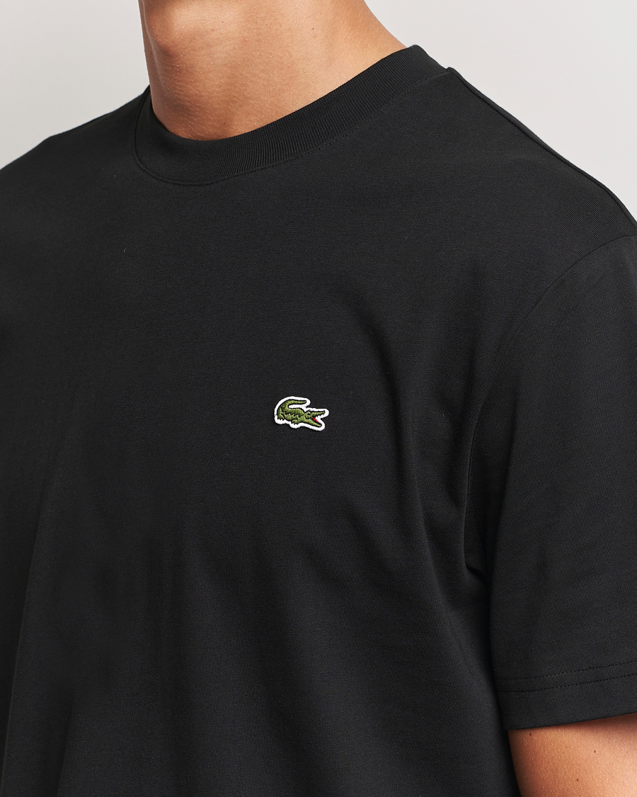 Uomini | T-shirt | Lacoste | Crew Neck T-Shirt Black